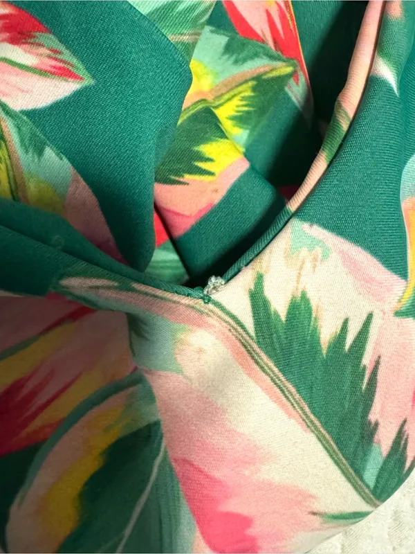 Skatie Amanda One Piece Swimsuit S Green Tortuga Tropical Colorful Beach - Image 9