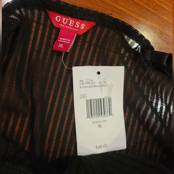 Guess Bodysuit Thong See Through Size XL - Image 4