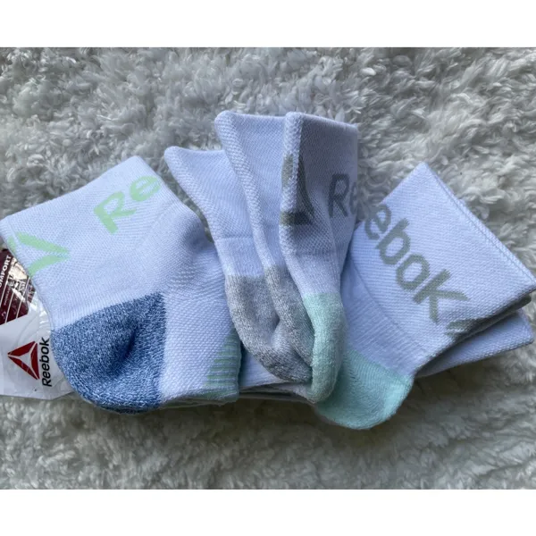 Reebok Target Cushion White Ankle Socks 6 Pairs Shoe Size 4-9 Comfort NEW Womens - Image 10
