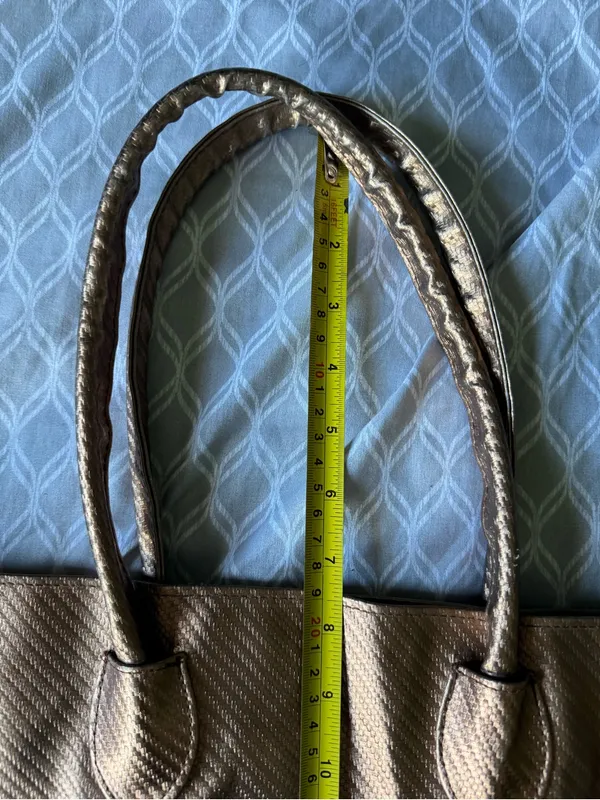 Gottex Metallic Bronze Tote Bag - Image 9