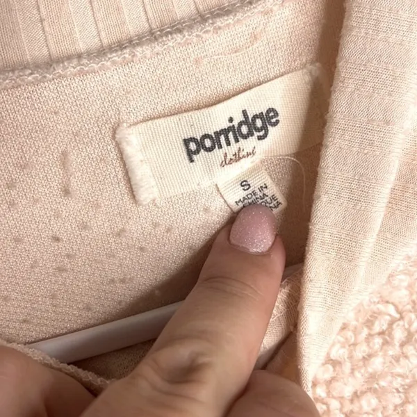 Porridge Sherpa Balloon Sleeve Crewneck Sweater Sweatshirt - Image 7
