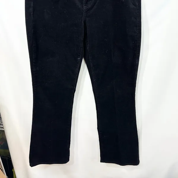 Talbots Size 10P Corduroy Pants Black Corduroy Bootcut Stretch Holiday 1338‎ - Image 5
