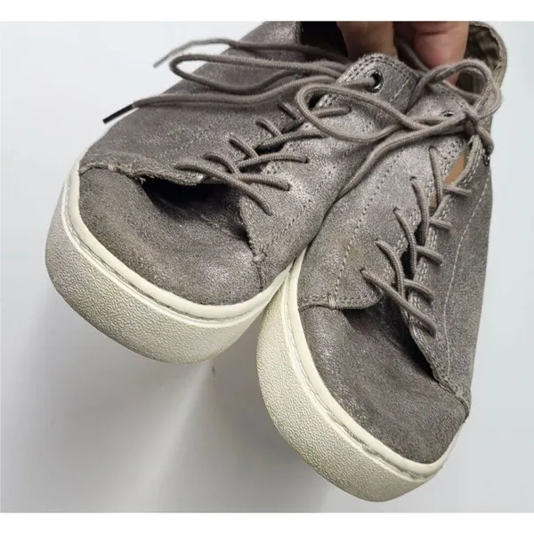 TOMS Sneakers Womens‎ Size 9 Metallic Gray/Silver Shoes - Image 6
