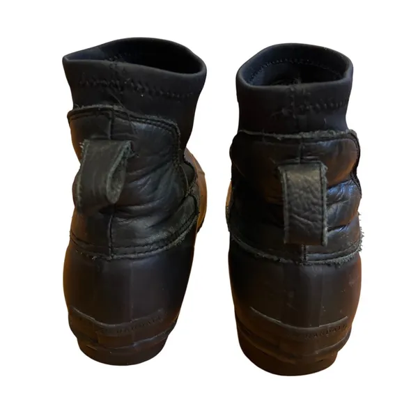 Loeffler Randall Hatley Duck Boot Black Leather Size‎ 8 GUC - Image 4