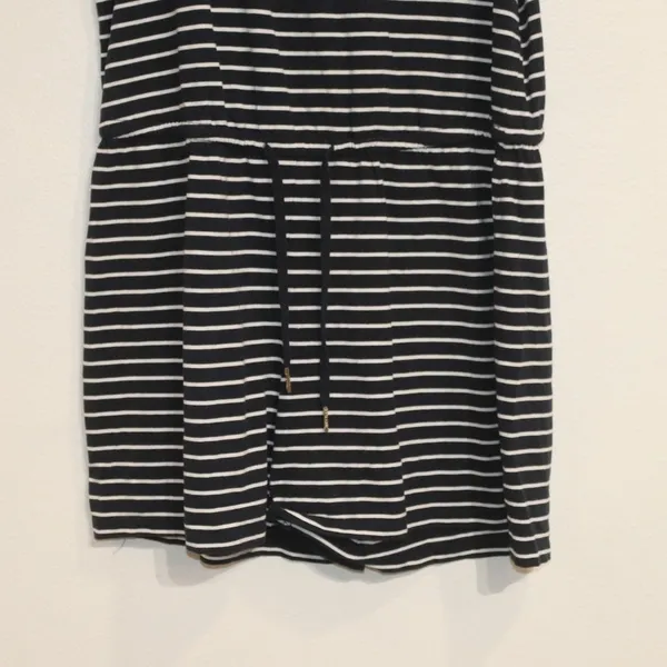 Tommy Hilfiger Navy Blue Striped Romper Sz M - Image 6