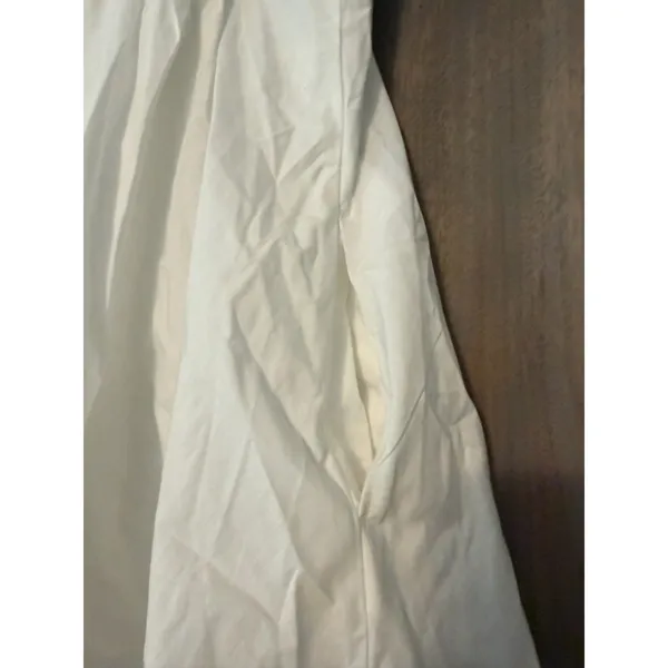 White Abercrombie Puff Sleeve Mini Dress Size Medium NWT - Image 9