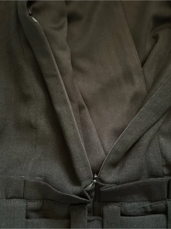 Lulus black jumpsuit women’s haltertop size XS belted - Image 10