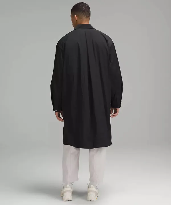 LAB Oversized Long Coat Jacket Black BLK Men's Size M NWT - Image 2