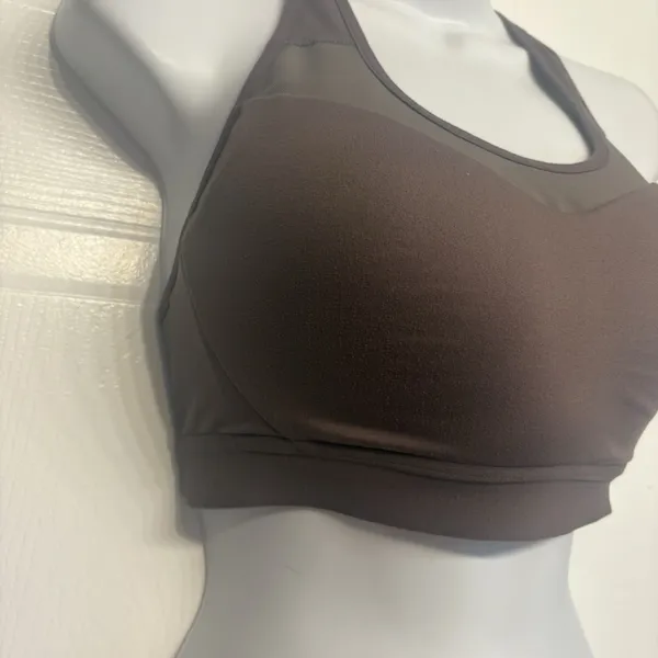 Gymshark‎ Open Back Racerback High Impact Sports Bra Womens Size Small Brown - Image 3