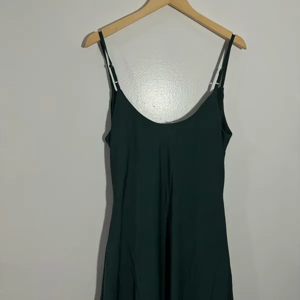 NWT‎ City Chic Shimmer Slip Dress In Jade Green Size 14 - Image 5