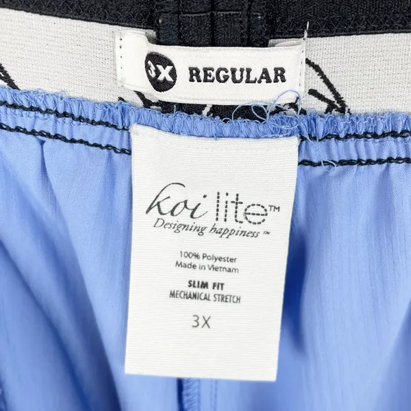 Koi Lite 720 Spirit Pant Slim Fit Scrub Pants Women's Plus Size 3X Ceil Blue - Image 7