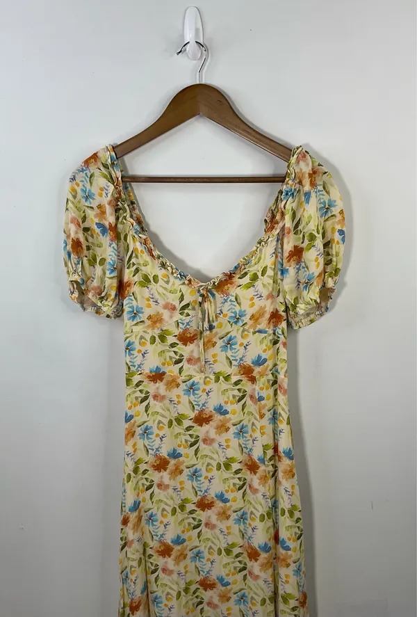 ASTR The Label Yellow Floral Dress Size Medium - Image 3