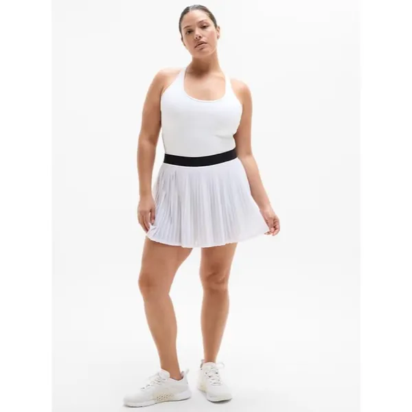 Athleta LP Power Serve Tank Dress Tennis Large Bright White Petite - Image 4