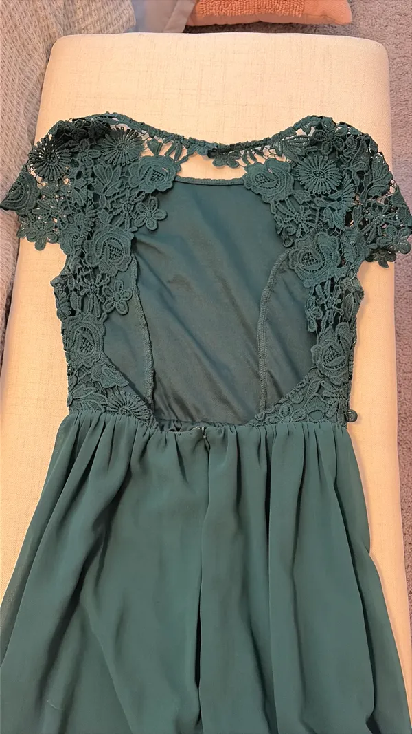 Lulus Maxi Dress Emerald Green - Image 5
