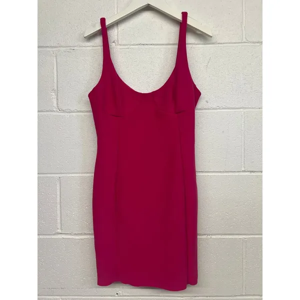 Bec & Bridge Size 8 Pink Amelie Scoop Neck Bodycon Bustier Mini Dress sexy - Image 3