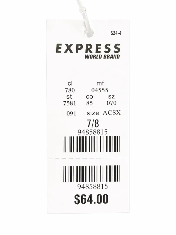 Express Strapless Ivory Jacquard Sheath Dress - Image 7