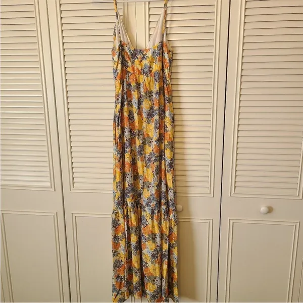 Abercrombie & Fitch Yellow Floral Maxi Dress - Image 4