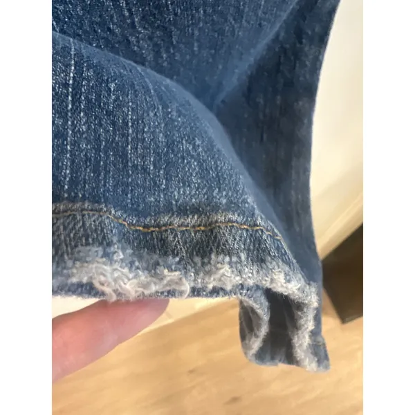 American Eagle Outfitters Womens skinny Flare Leg Jeans Medium Wash 4 Long denim - Image 8