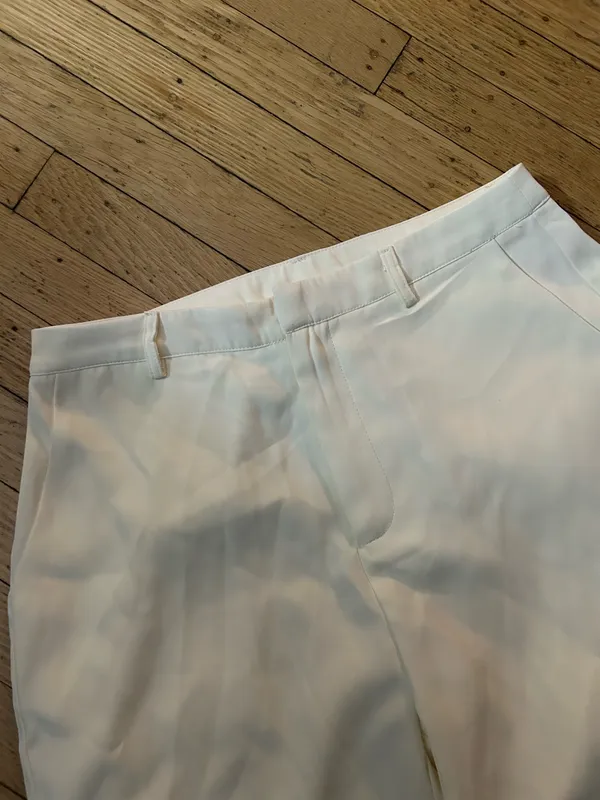 Brand New Cream Wide-Leg Trousers - Image 5