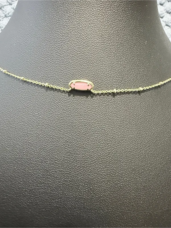 Kendra Scott - Heart Pendant Necklace - Gold/Mauve Q Gold/ Mauve - Image 5