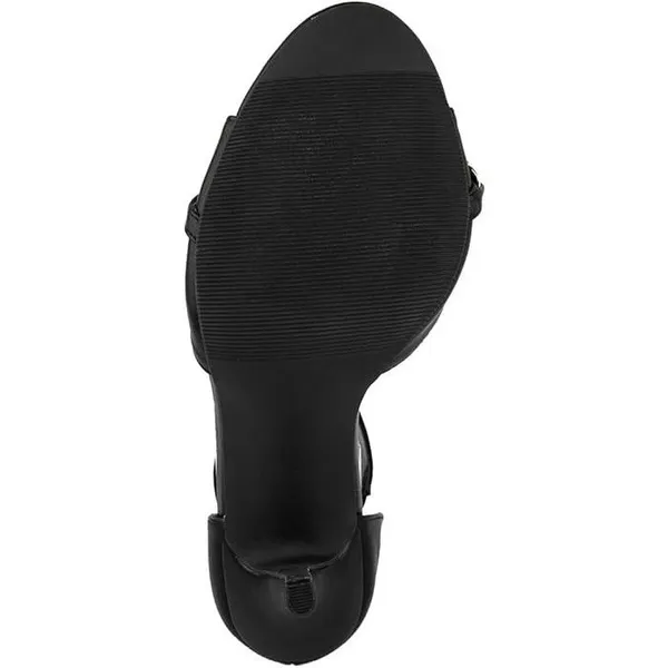 Juicy Couture Maia Black Heels – Chain Link Open Toe Sandals, Size 9.5 - Image 4