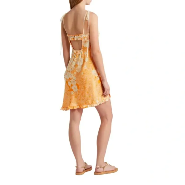 Free People Retro Daisy Asymmetric Slip dress Size Medium NWT - Image 7