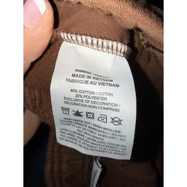 Nike Air‎ Women's Sz XS Joggers Standard fit mid rise Sweatpants Brown EUC - Image 7