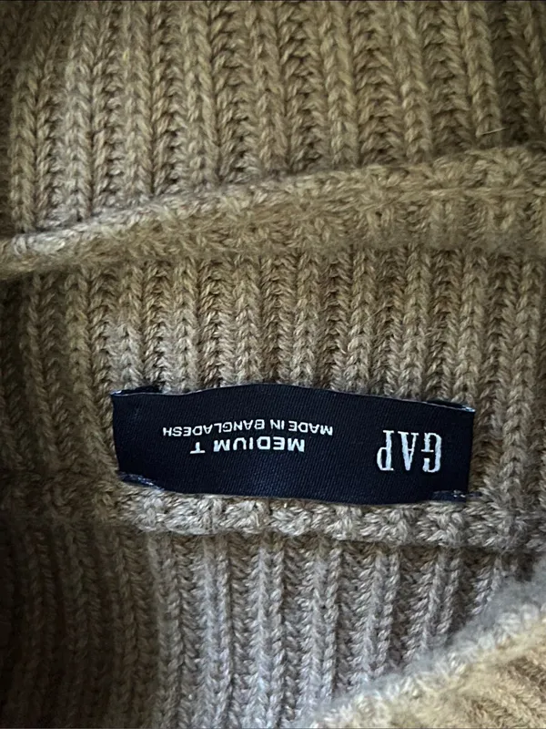 Gap ribbed cotton mock neck sweater size medium tall - Image 5