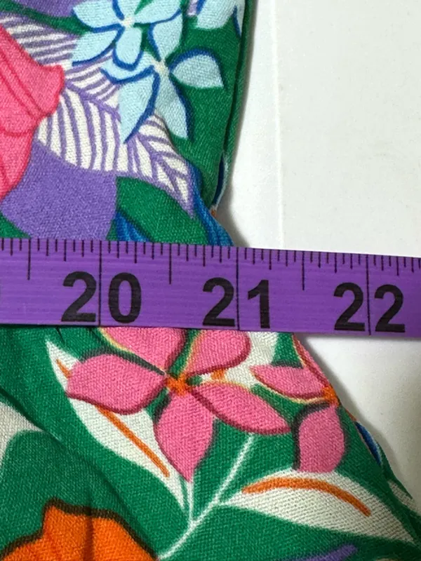 Pretty Garden Floral Cap Sleeve V neck flowy Midi Dress Size XXL new with tags - Image 13