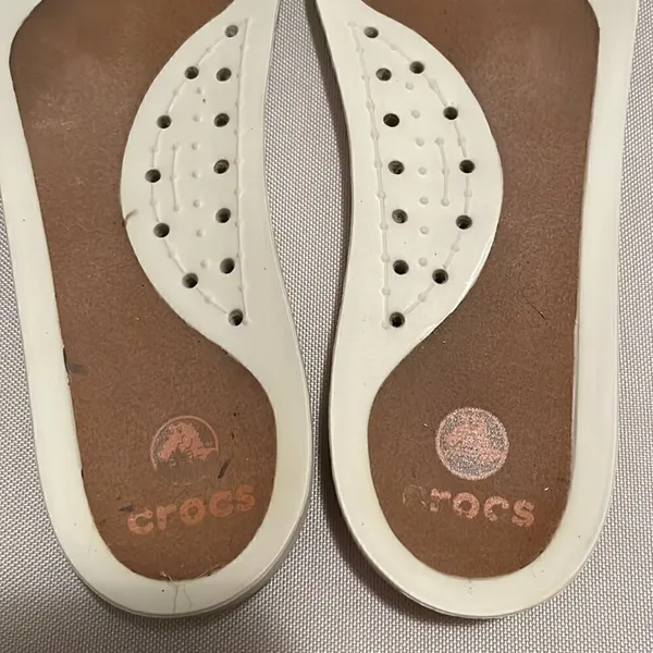 Crocs Brown Leather Deck Shoe Women’s Size 8 - Image 8