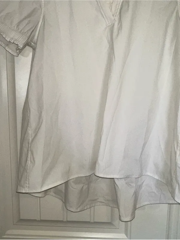 Athleta Levitate Poplin Tee White XXS - Image 3