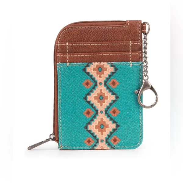 Wrangler by Montana West Aztec Mini Zip Card Case - Image 2