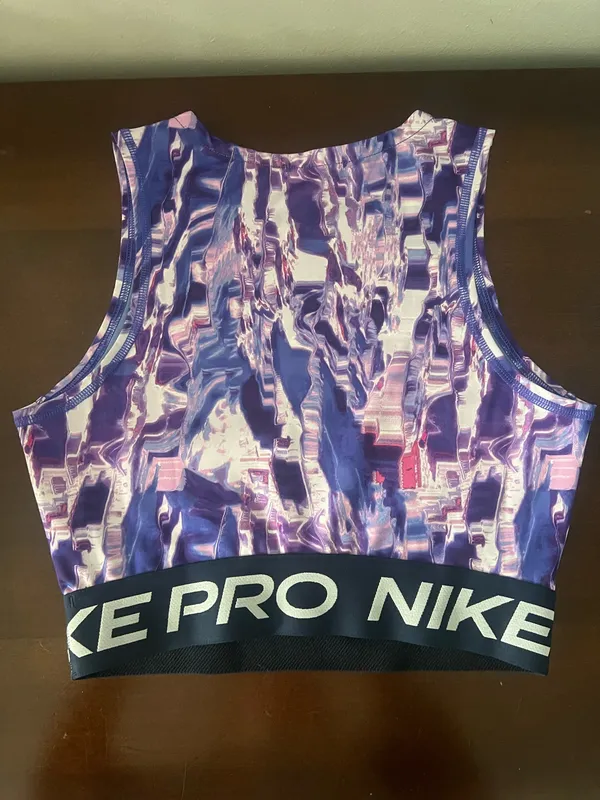 Nike Pro Cropped Tank Dri-Fit Top - Image 2