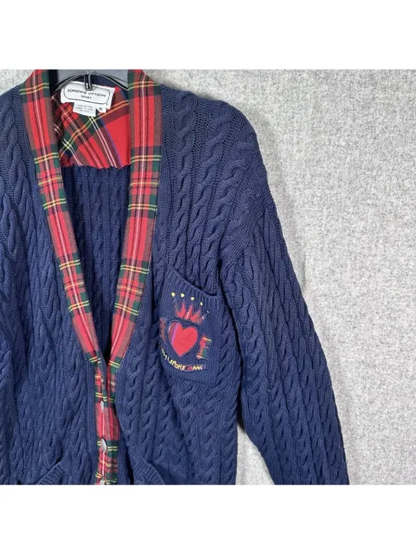 Vintage Adrienne Vittadini Womens Sweater Cardigan Oversized Academia Teacher‎ - Image 8