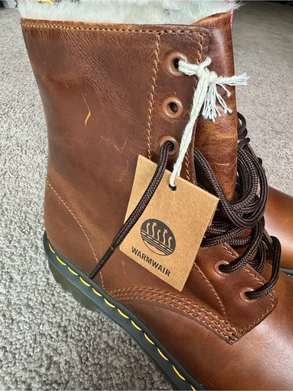 Dr. Martens 1460 Serena Boots Butterscotch Brown New 9 - Image 12