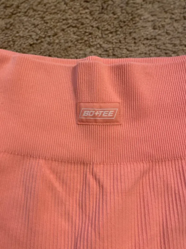Bo+Tee Peach/Light Pink leggings - Image 3