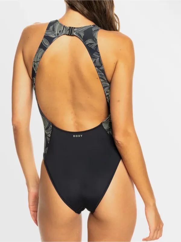 NEW Roxy Pro Wave One Piece Swimsuit Anthracite The Palms Wetsuit Black Medium - Image 2