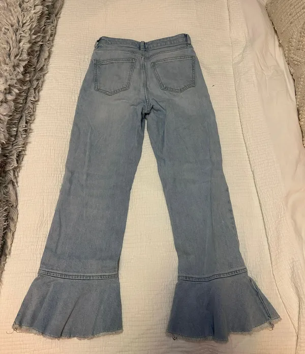 Topshop Ruffled Jeans - Image 2