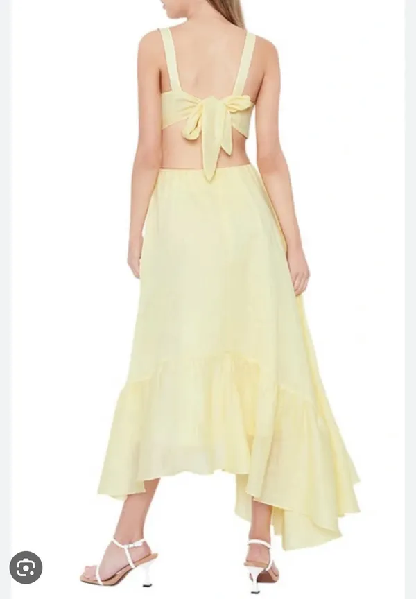 Bardot Yellow  Dress - Image 3