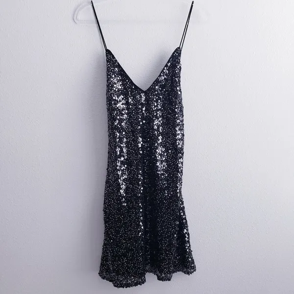 Lulus Force of Fashion Black Sequin Mini Dress - Image 3