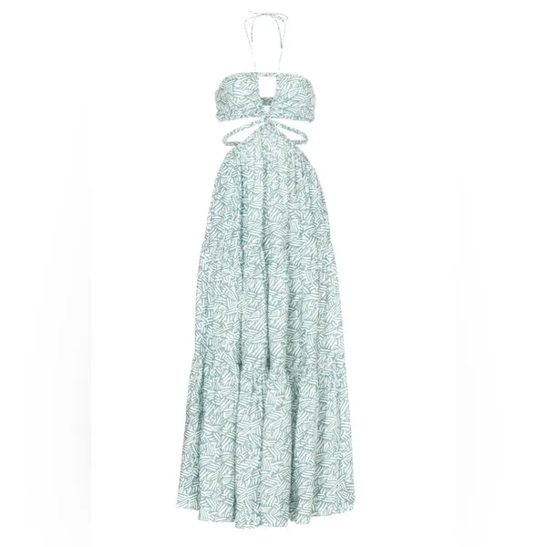 SIMKHAI Laurel‎ Palm Leaf Maxi in Suft Print Size xs - Image 7