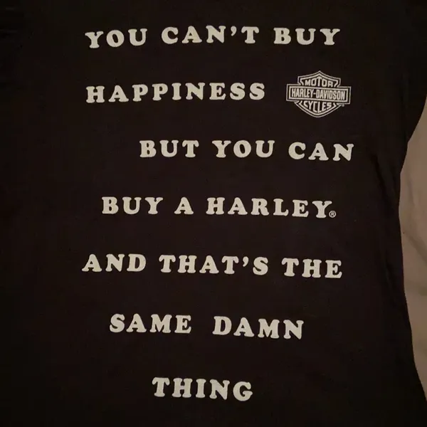 Harley Davidson V-Neck T-Shirt - Image 2