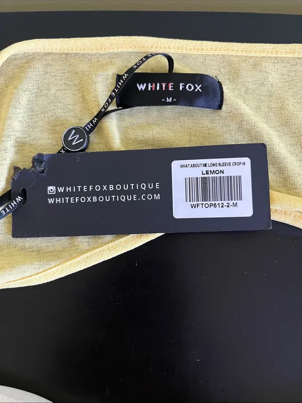 White Fox Boutique "What About Me" Long Sleeve Crop Top - Image 4