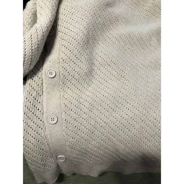 Lucky Brand‎ Cowl Neck Knit Sweater Button Sides Women's Size Medium - Image 12