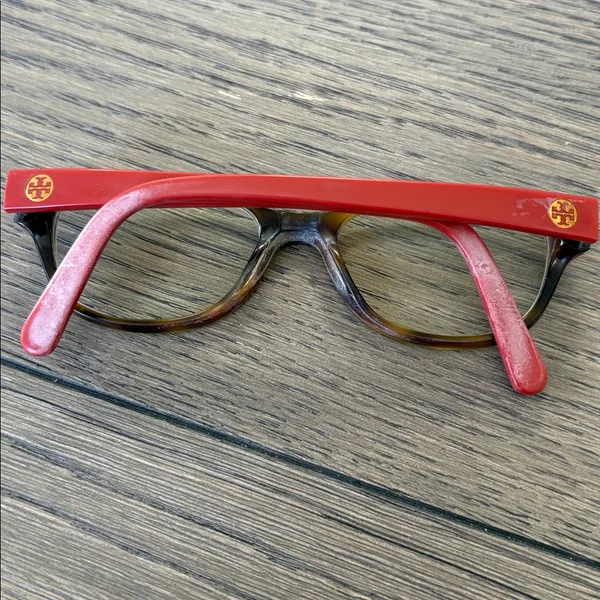 Tory Burch Tortoise Shell and Red Glasses - Image 2