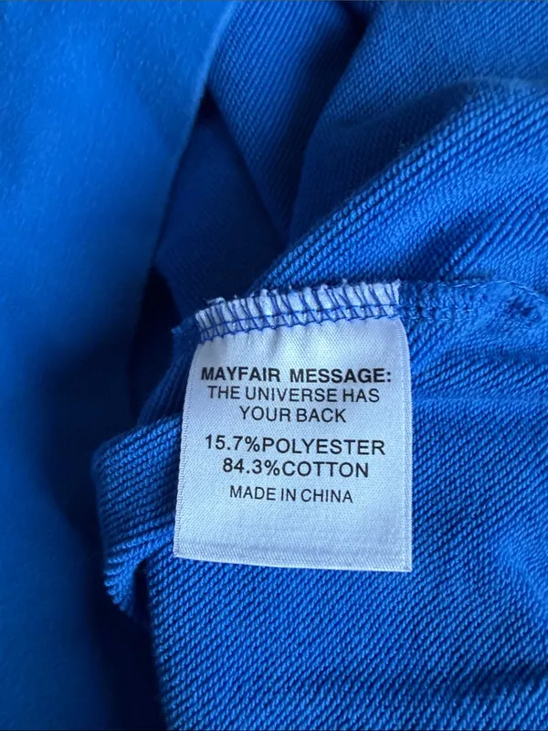 The Mayfair Group You Deserve To Be Happy blue sweatshirt - Image 4