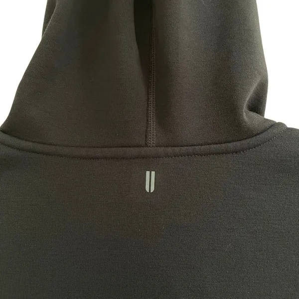 Nobull Performance Hoodie Women’s L Charcoal‎ Grey Drawstring Fleece Lined - Image 5