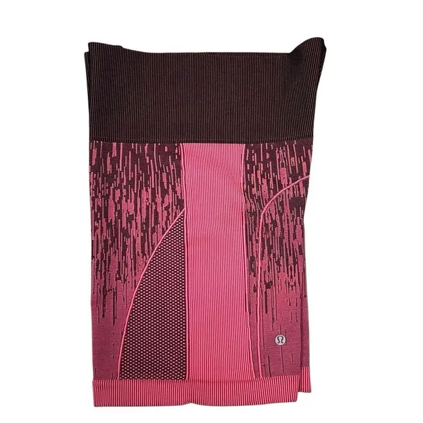 Lululemon Sculpt Short Electric Coral Pink Black seamless all sport High Waist 6 - Image 4