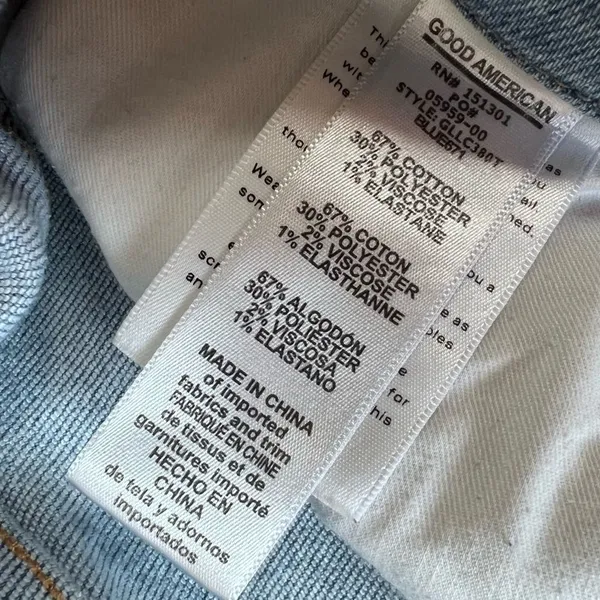 Good American Good Legs Distressed Crop Jeans - Image 6