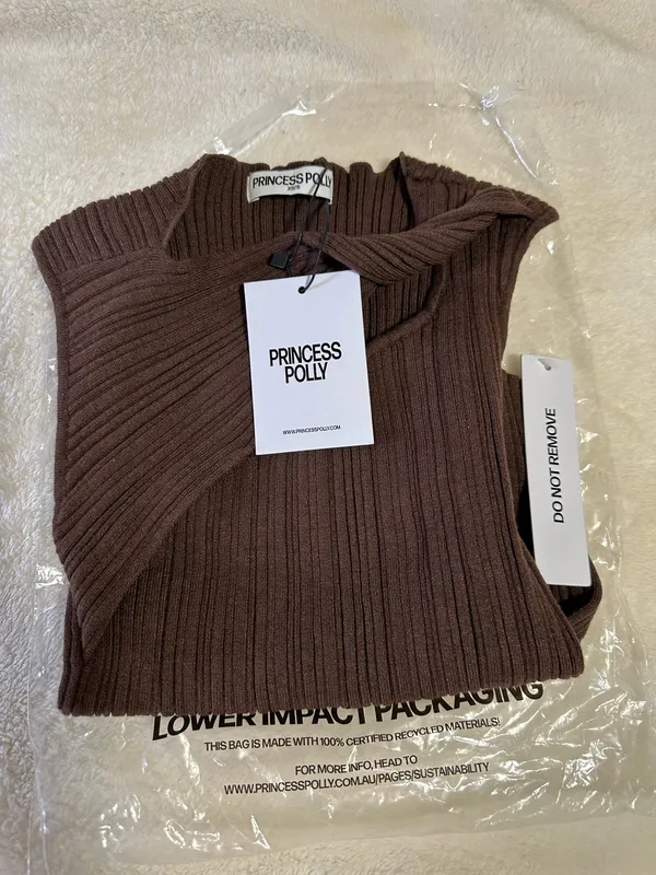 Princess Polly asymmetric ribbed tank top - Image 2